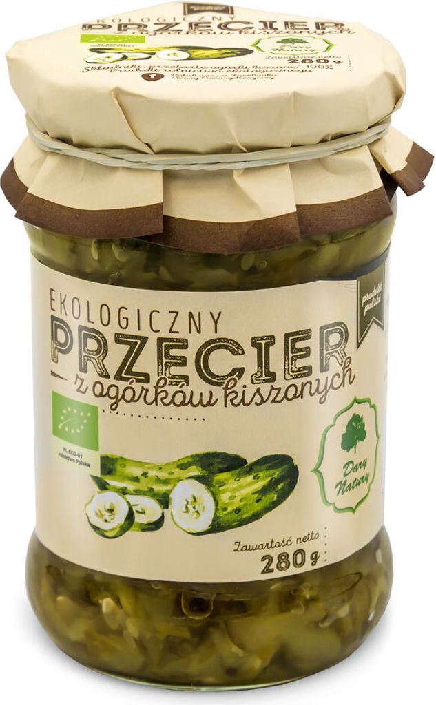 Purse with pickled cucumbers, 280 g - DARY NATURY