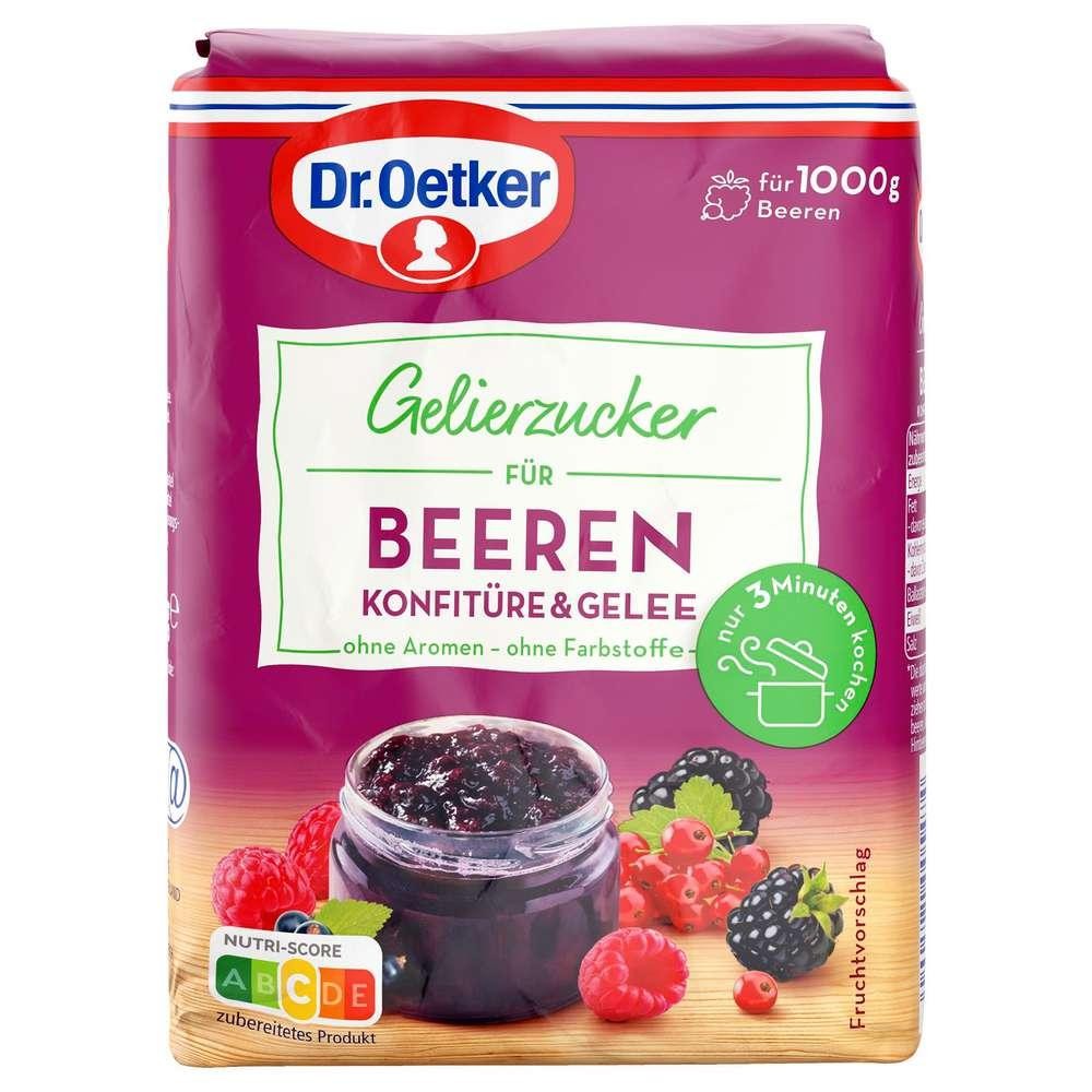 Gelling sugar, for berry jam & jelly, without coloring