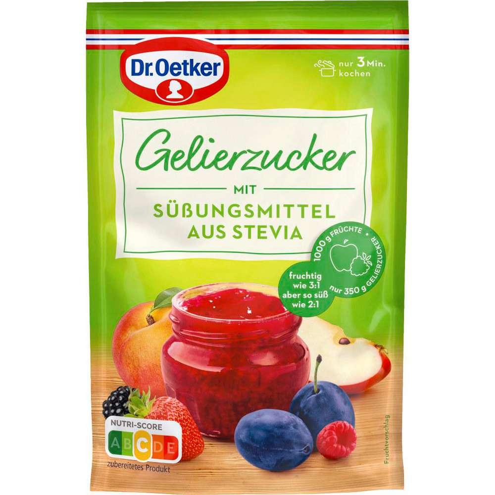 Gelling sugar with Stevia