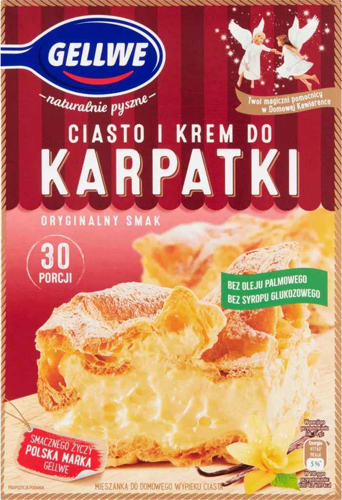 Gellwe Cake and Karpatka Cream Baking Mix 340 g