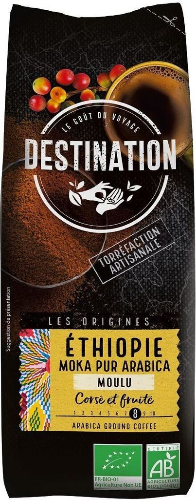 GROUND ARABICA COFFEE 100% ETHIOPIA FAIR FOR LIFE 250 g - GOAL