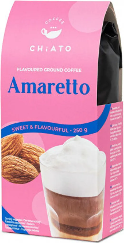 Ground coffee with amaretto flavor CHiATO Amaretto, 250 g