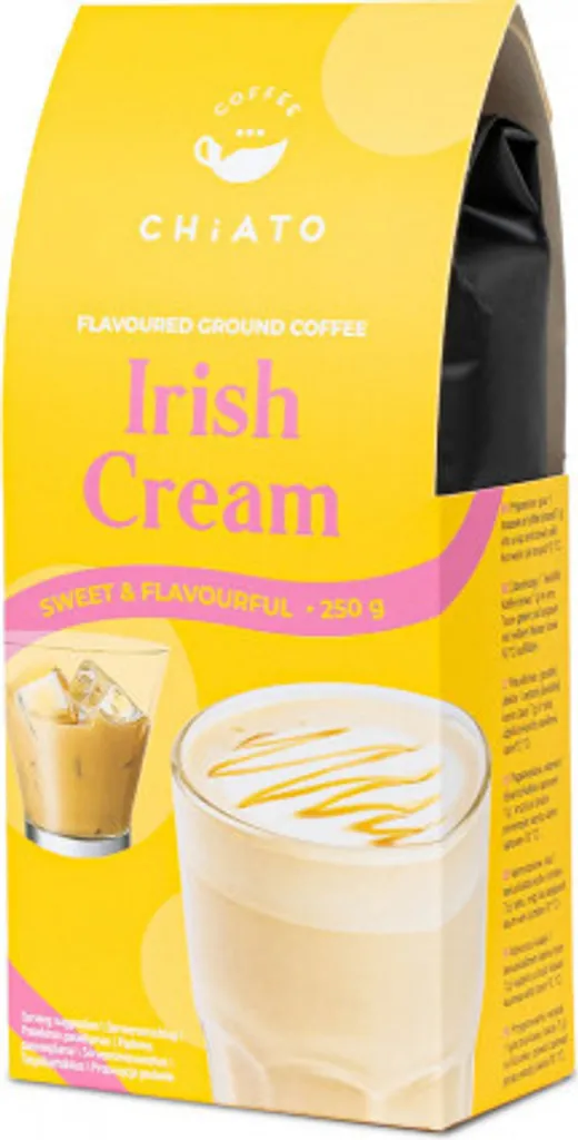 Ground coffee with Irish Cream flavor CHiATO Irish Cream, 250 g