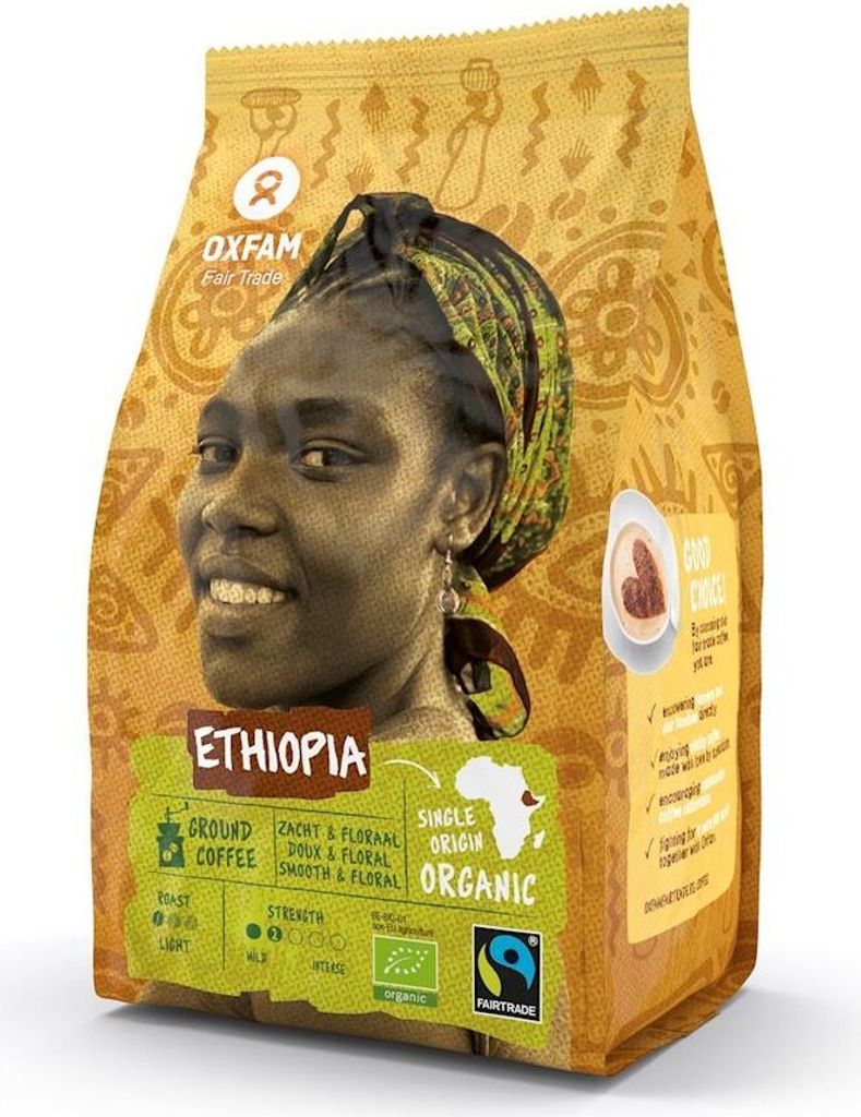 Ground Arabica Coffee 100% Yirgacheffe Ethiopia Fair Trade 250 g - Oxfam