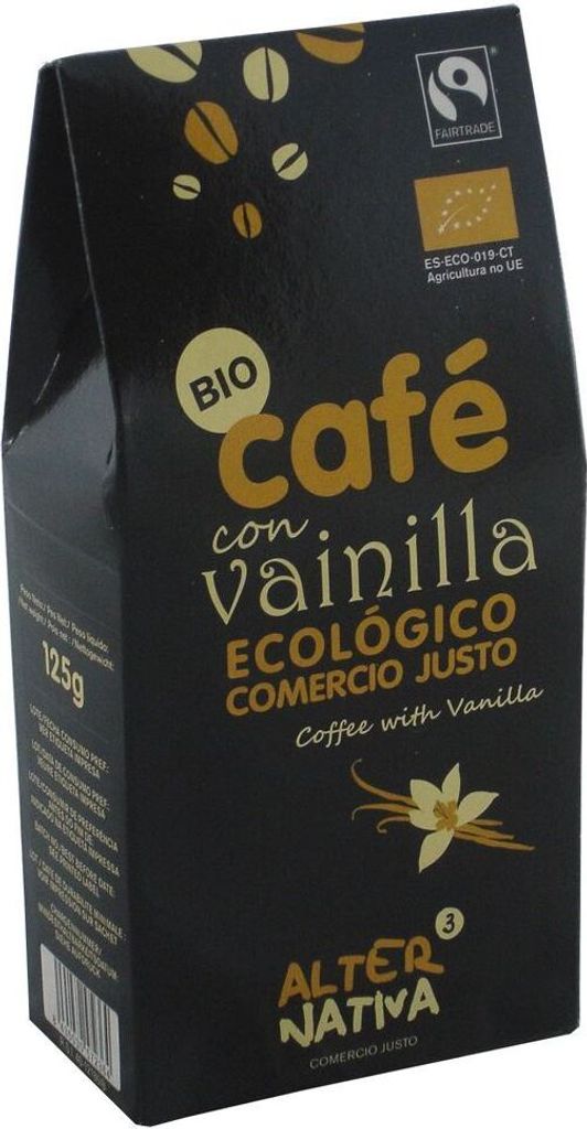 GROUND ARABICA/ROBUSTA COFFEE WITH VANILLA FAIR TRADE 125 g - ALTERNATIVA