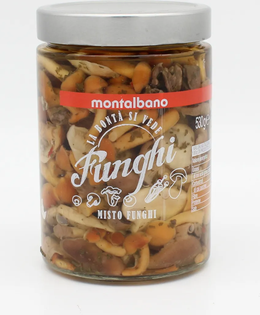 Mixed Montalbano mushrooms in oil - 580 gr.