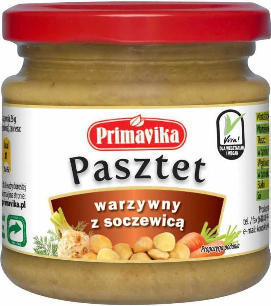 Gemüsepastete mit Linsen 160 g PRIMAVIKA