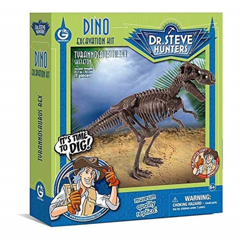 Geoworld 625262 – Dr. Steve Hunters: Dinosaur Excavation Kit – T-Rex Skelet