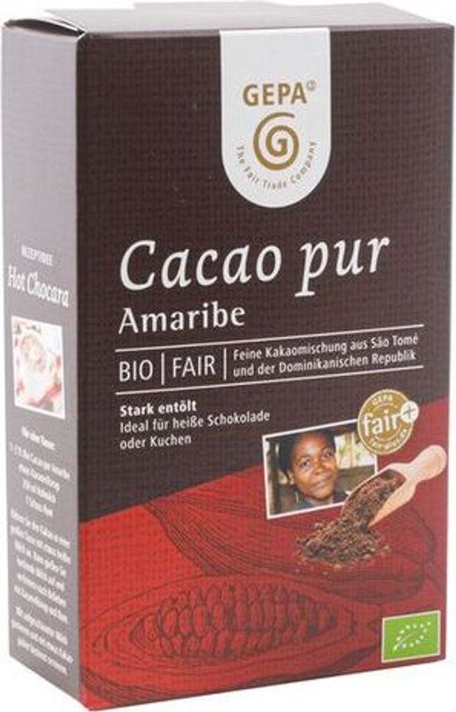 GEPA Cacao Pur Amaribe -- 125g x 6 - pack of 6 PU