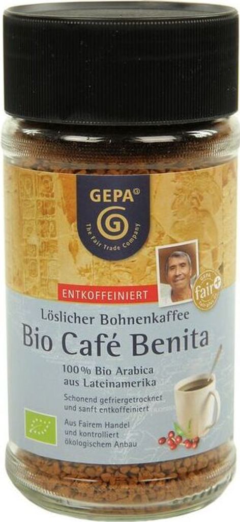 GEPA Café Benita decaffeinated -- 100g x 6 - 6-pack VPE