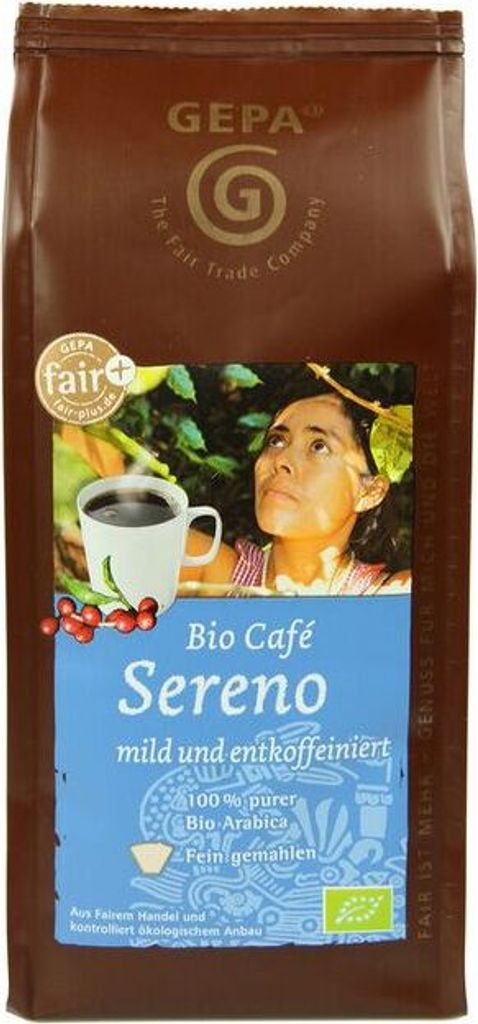 GEPA Café Sereno ground decaffeinated -- 250g x 6 - 6-pack VPE
