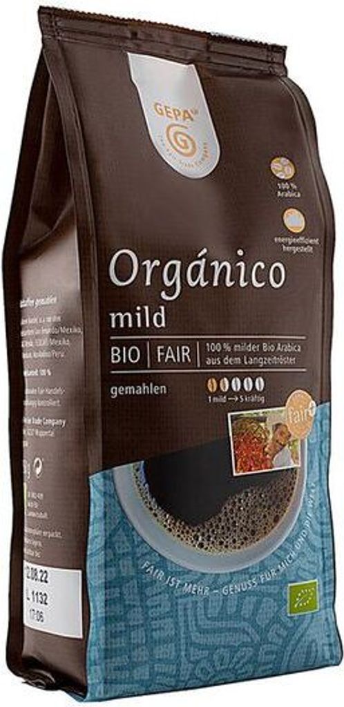 GEPA Organico Café mild -- 250g x 6 - pack of 6 PU