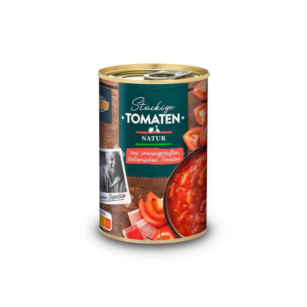 Peeled tomatoes, chunky, in tomato juice