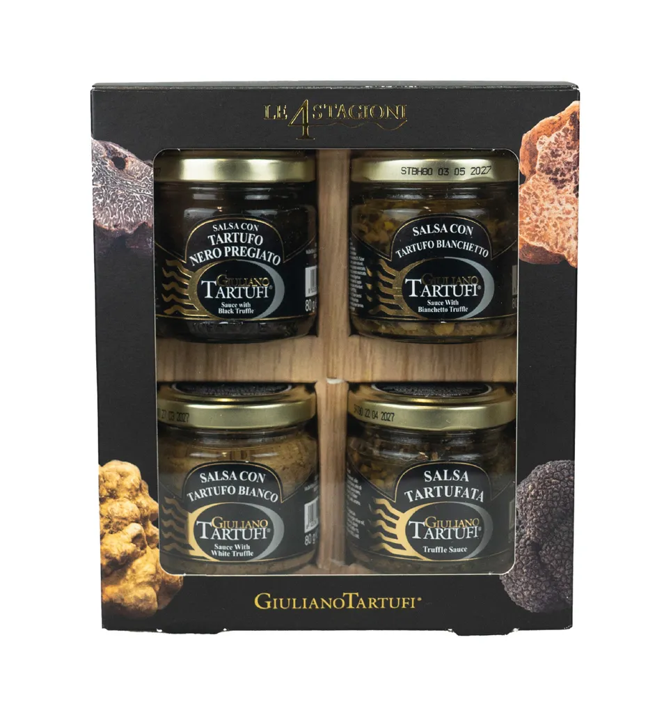Geschenkpackung 4-Jahreszeiten-Trüffel-Saucen, 320 g