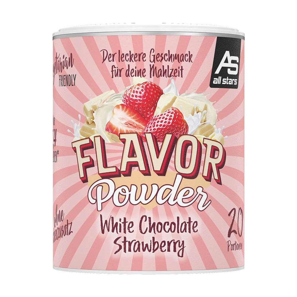 Flavor powder, white chocolate/strawberry