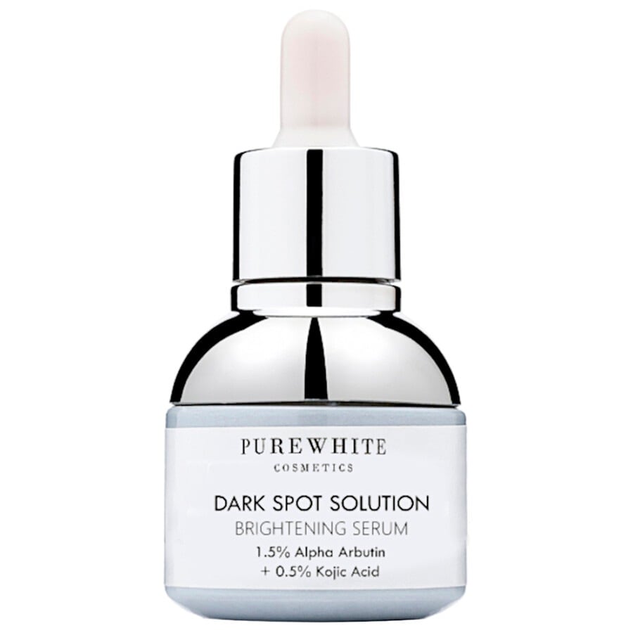 Pure White Cosmetics Dark Spot Solution Brightening Serum - 1.5% Alpha Arbutin + 0.5% Kojic Acid