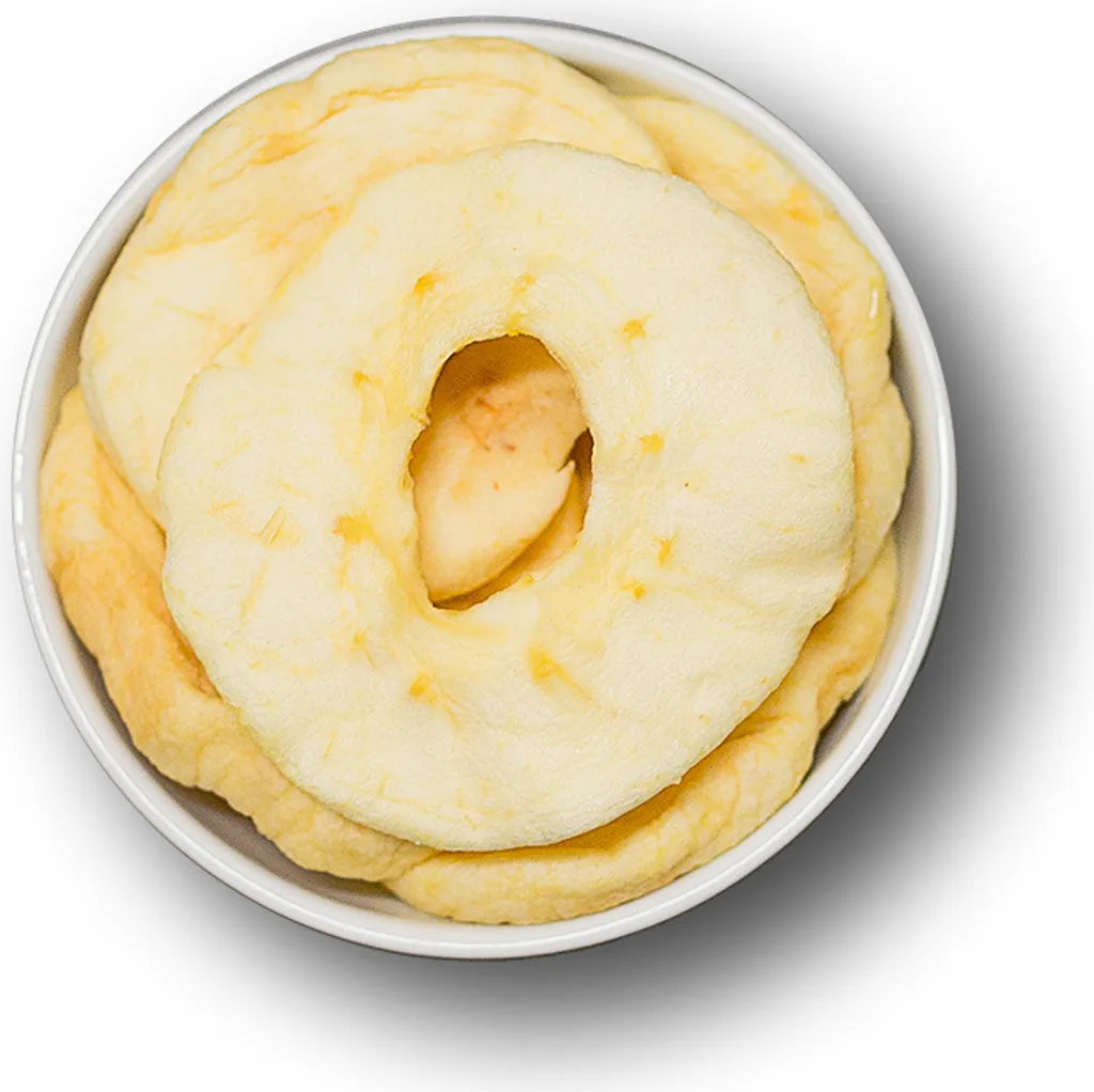 Dried apple rings slightly sulphurized, 250g