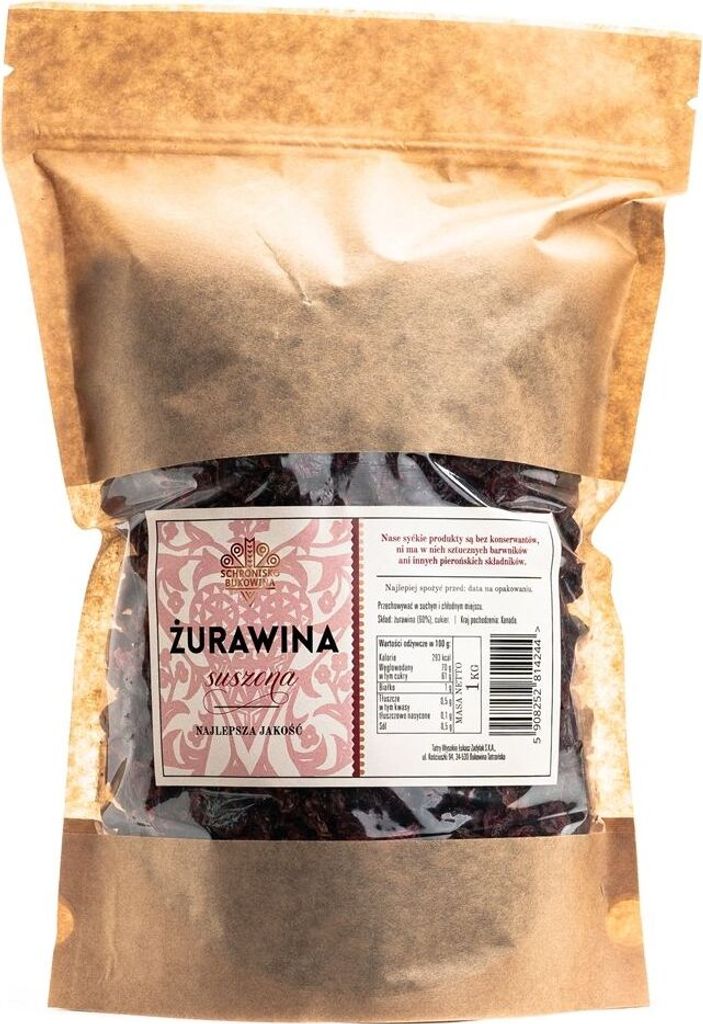 Dried cranberries from Canada 1kg - Schronisko Bukowina