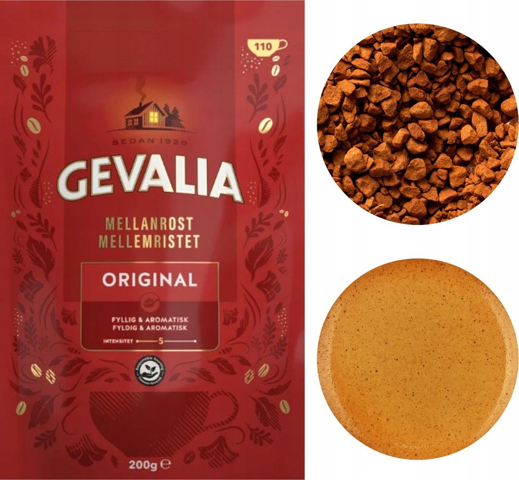 Gevalia Original schwarz mittel geröstet Instantkaffee 200g