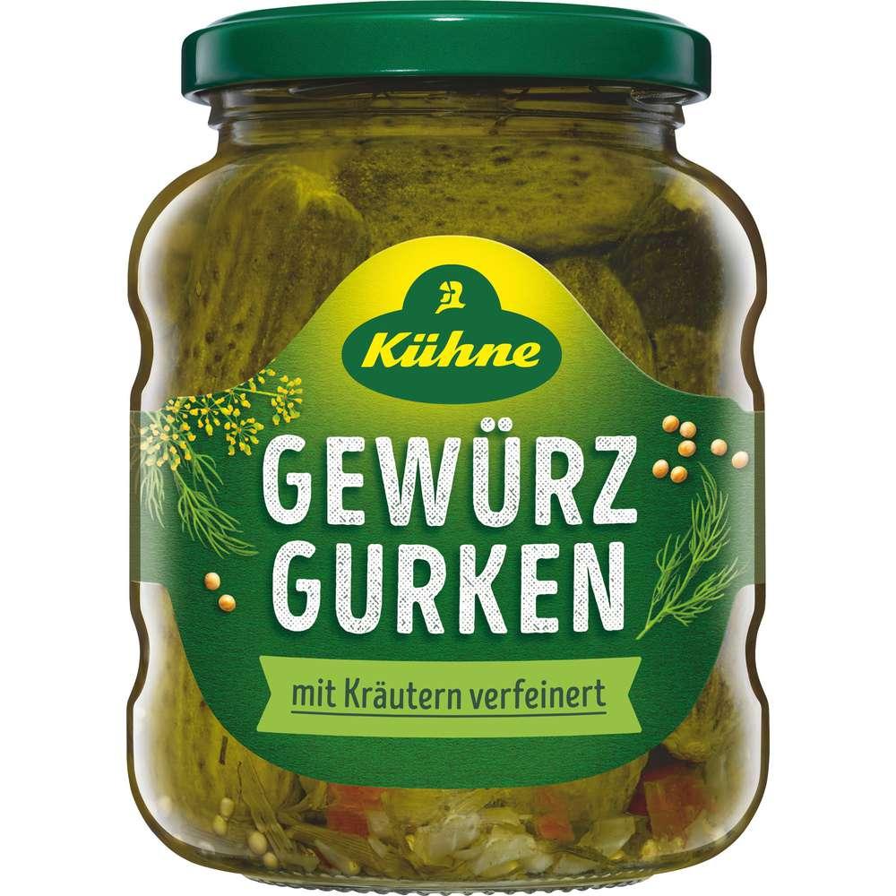Pickled gherkins selection