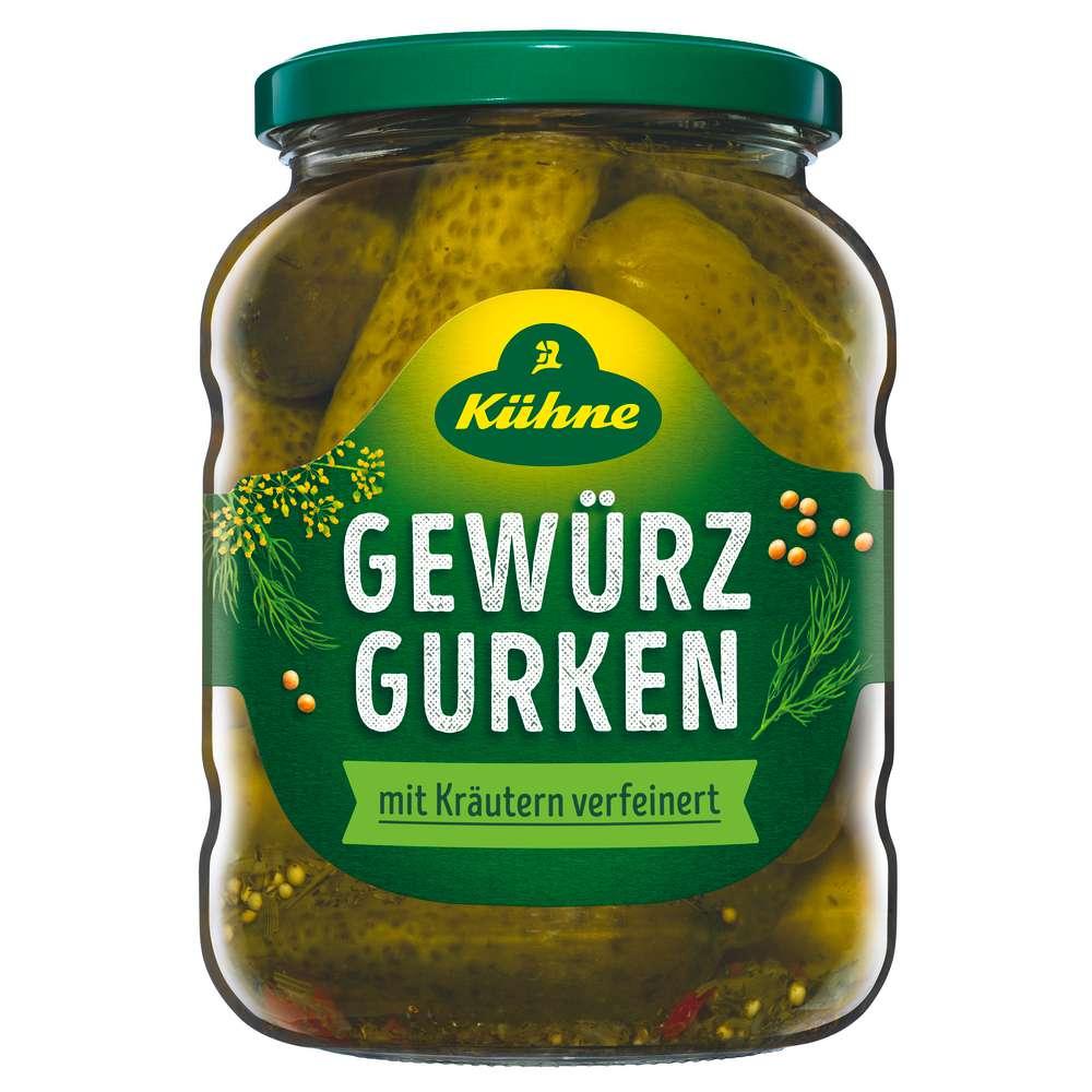 Pickled gherkins selection