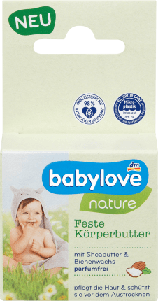 babylove nature Solid body butter, 30 g