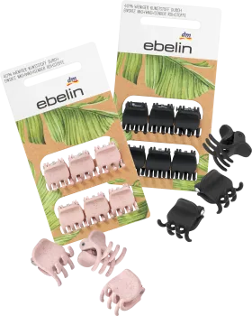 ebelin Hair clips small-40% less plastic due to the use of renewable raw materials