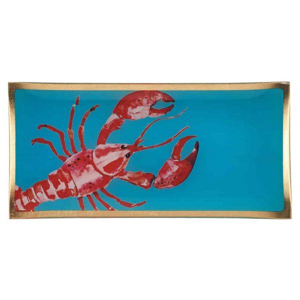Gift Company glass plate Love Plates Lobster (10x21cm)