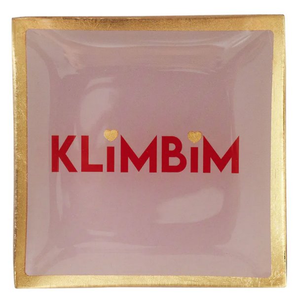 Gift Company glass plate Love Plates Klimbim (10x10cm)