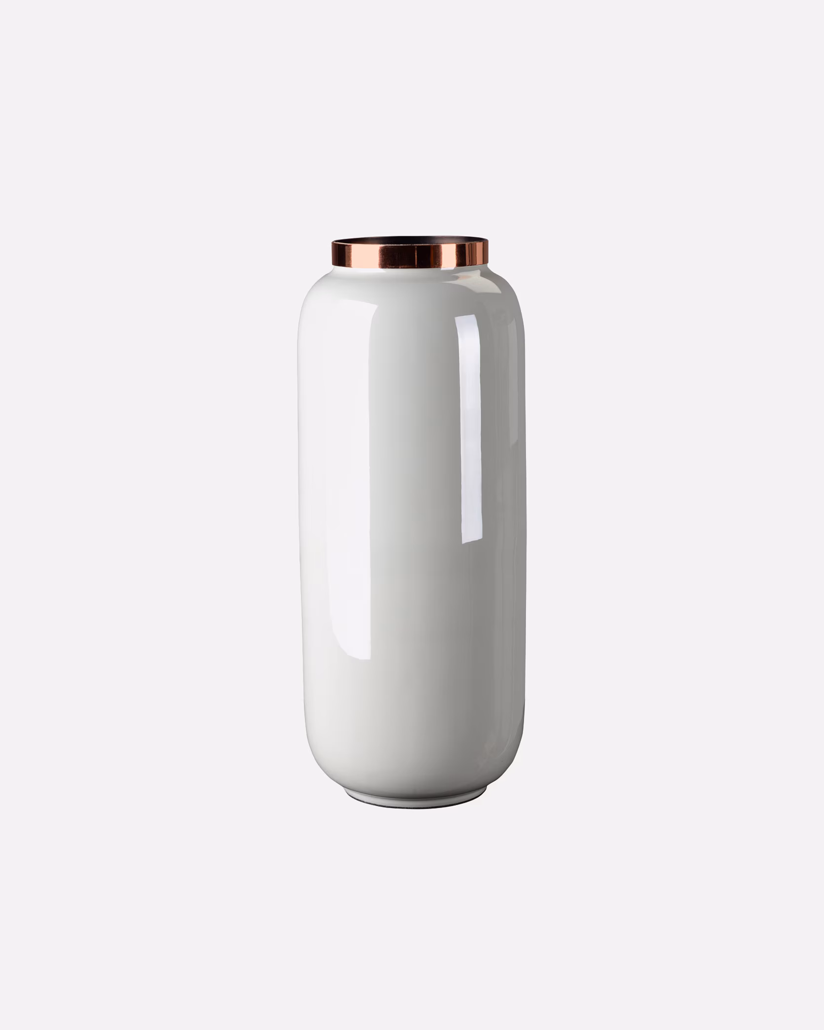 Gift Company Vase Saigon Vase M, light gray/copper-colored 14x14x30cm