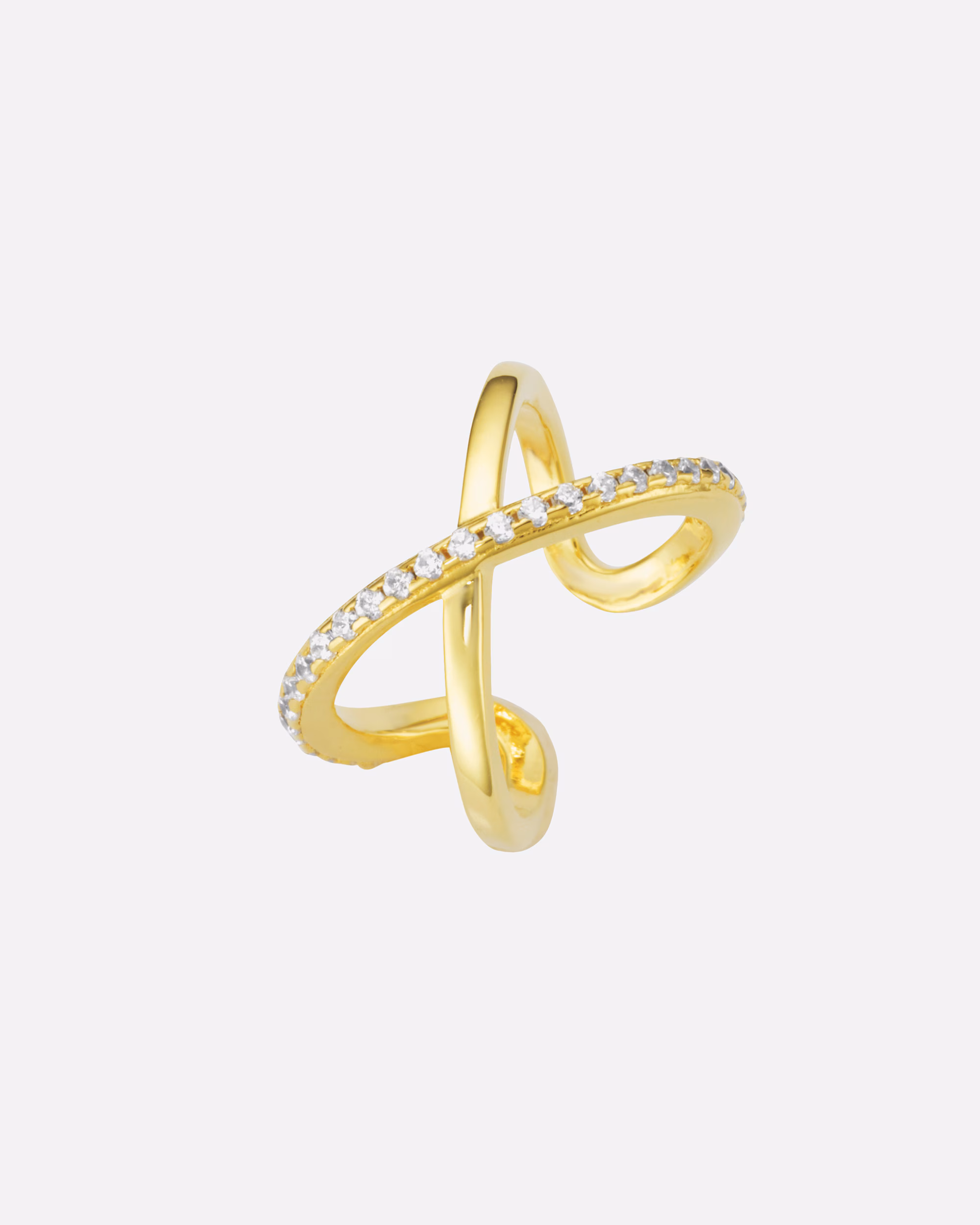 Giorgio Martello Milano earring ear cuff with zirconia, silver 925