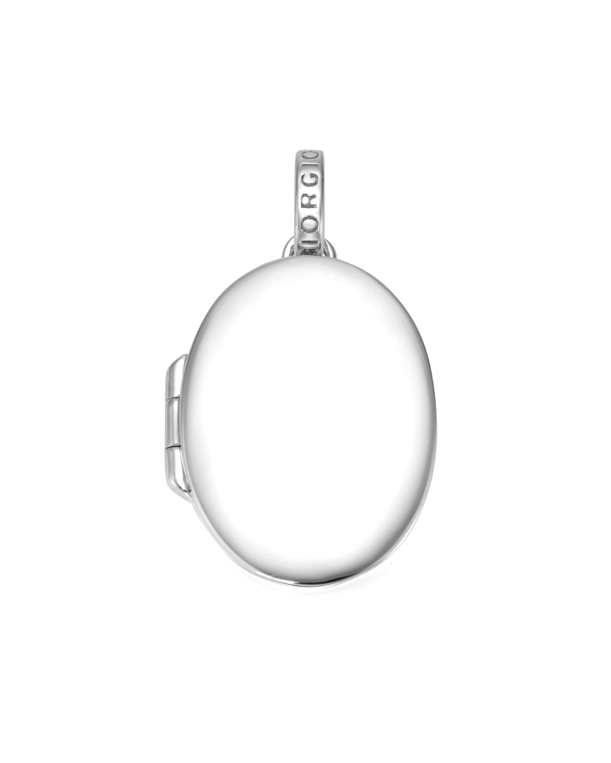 Giorgio Martello Milano jewelry pendant medallion oval, silver 925