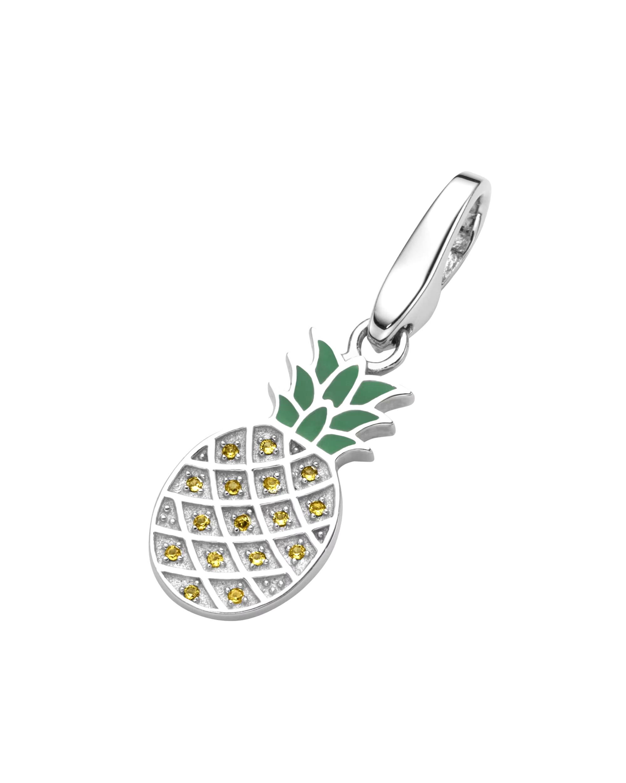 Giorgio Martello Milano jewelry pendant charm pineapple, silver 925