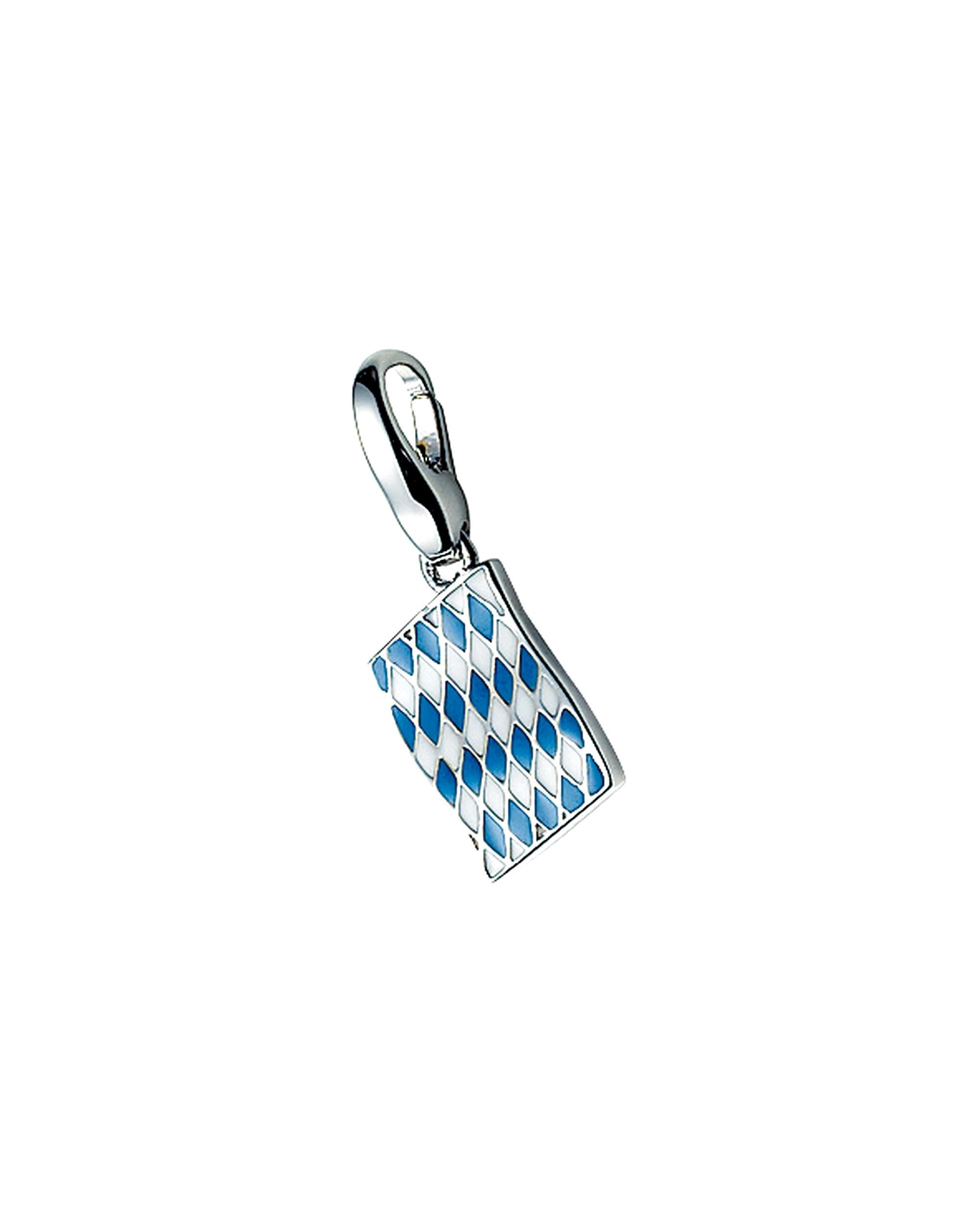 Giorgio Martello Milano jewelry pendant charm Bavaria flag, silver 925