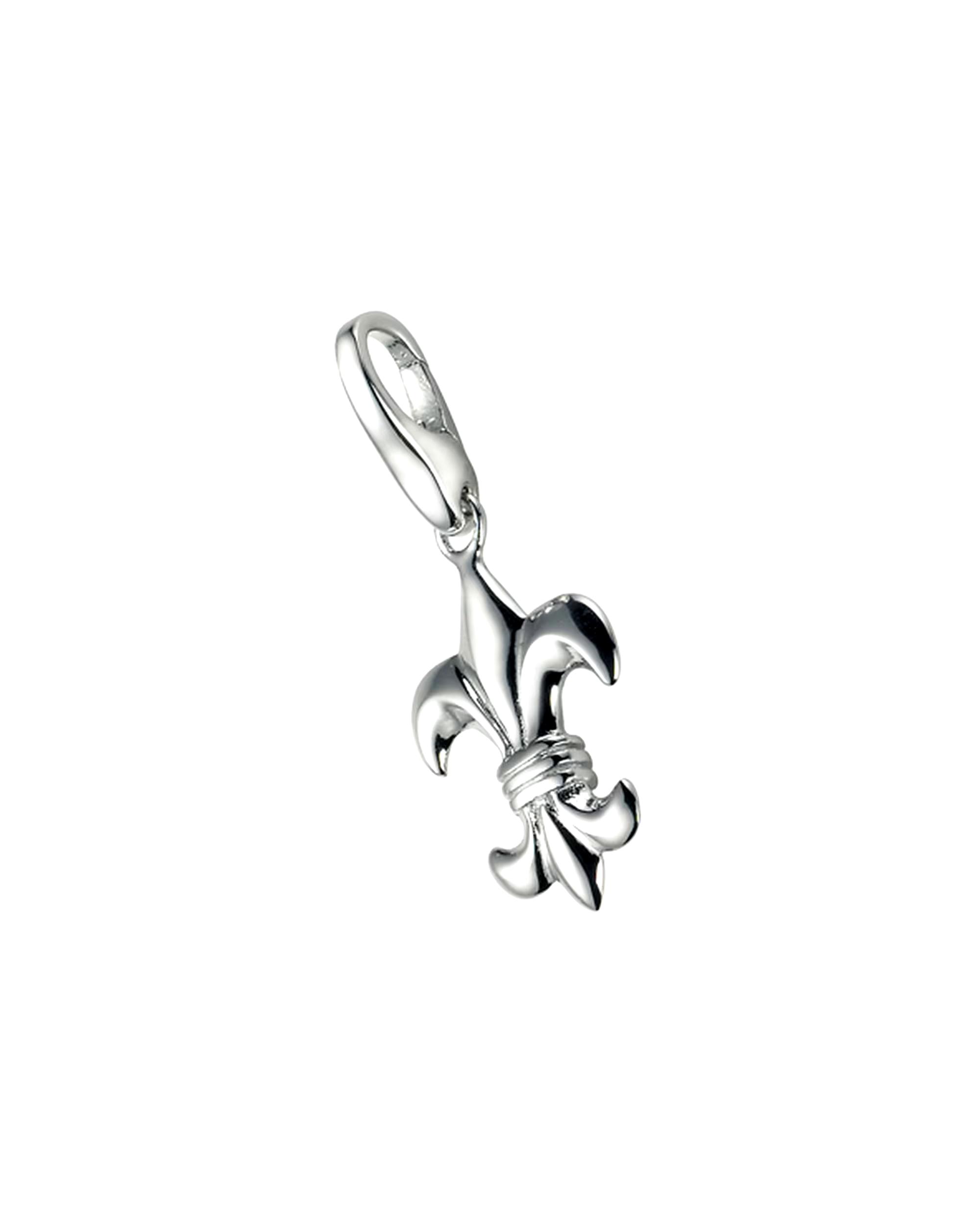 Giorgio Martello Milano jewelry pendant charm French lily, silver 925