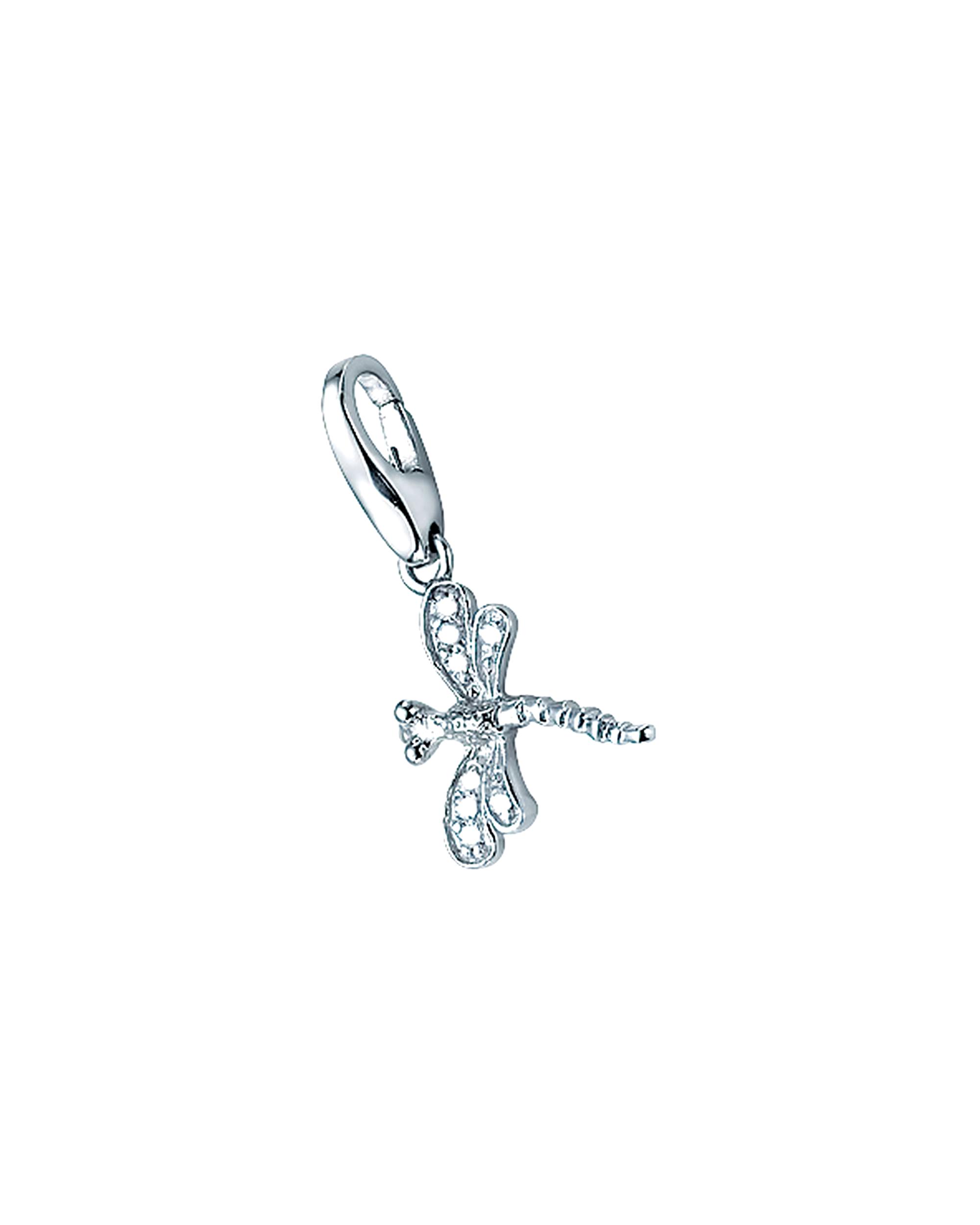 Giorgio Martello Milano jewelry pendant charm dragonfly, silver 925