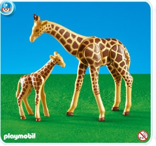 Giraffe With Baby
