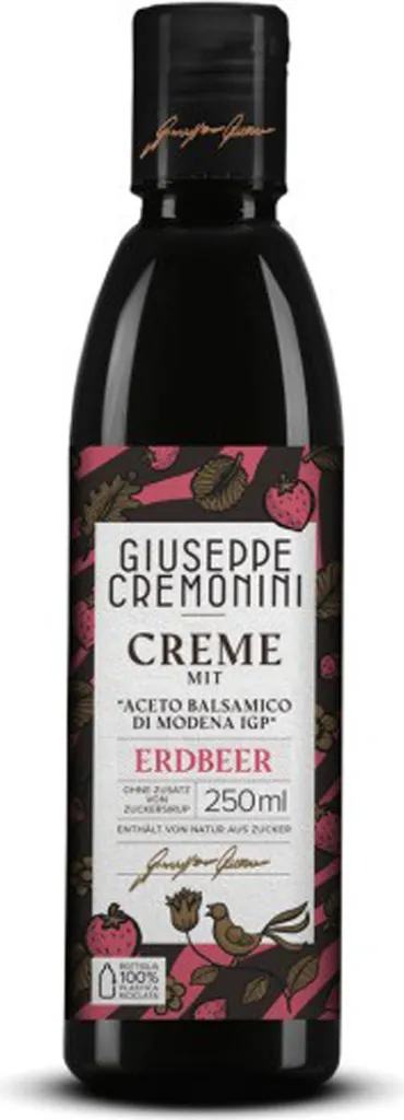 Giuseppe Cremonini Cream with Aceto Balsamic Strawberry Flavor 250ml