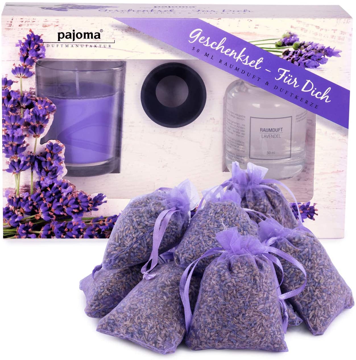 Pajoma 10 Lavender Bags Sachets Plus With Choice Of Fragrance Oil Room Frag