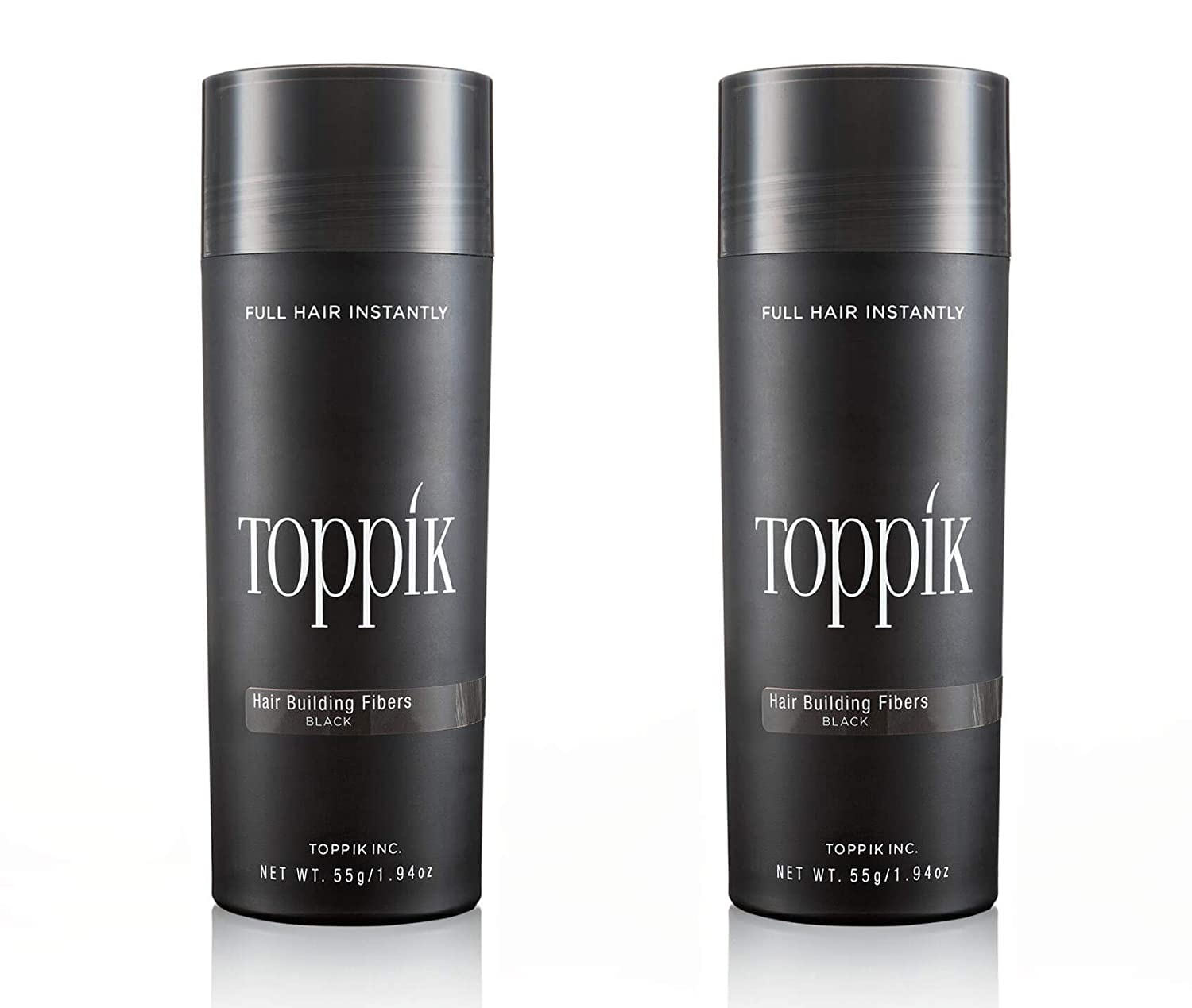 Toppik 55g Hair Thickening Fibres Set of 2, ‎schwarz