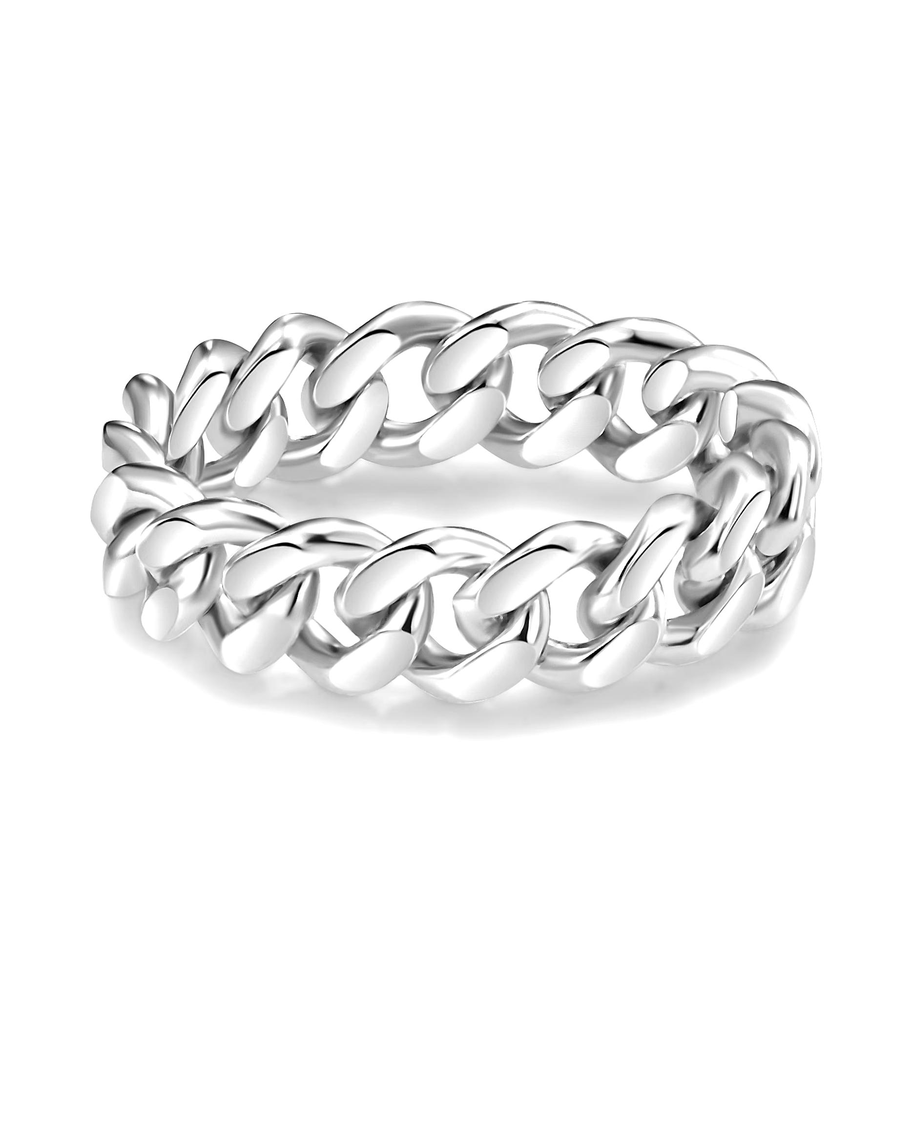 Highlights Munich Ring Ring Sterling Silver Zirconia in Silver