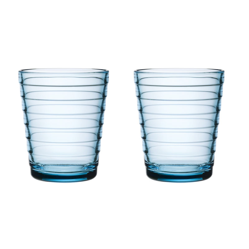 Glass - 220 ml - Light blue - 2 pieces Aino Aalto Iittala