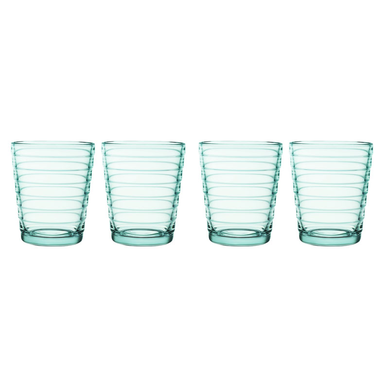Glass - 220 ml – Water green - 4 pieces Aino Aalto Iittala
