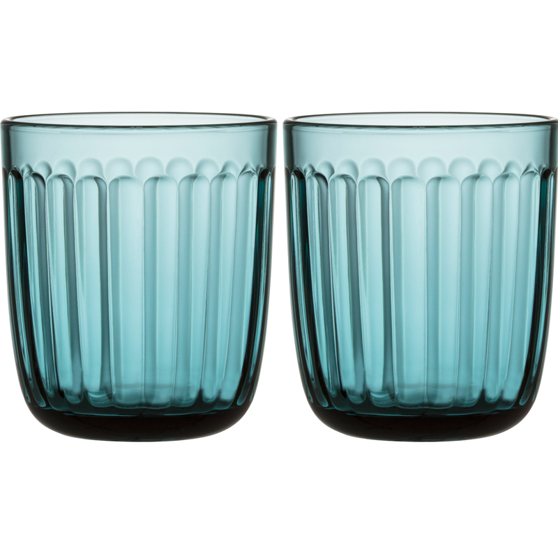 Glass - 260 ml - Sea blue - 2 pieces of Raami glasses Iittala