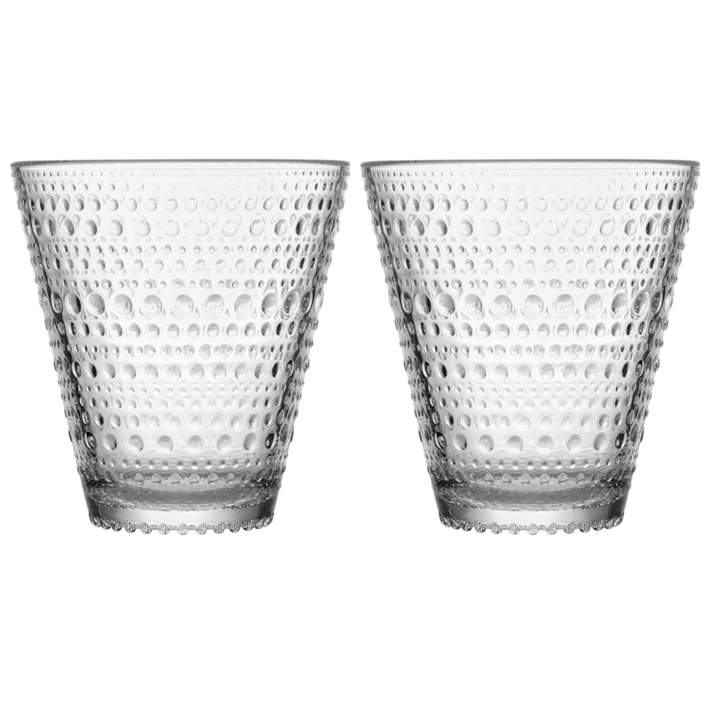 Glass – 300 ml - Clear - 2 pieces of Kastehelmi Iittala