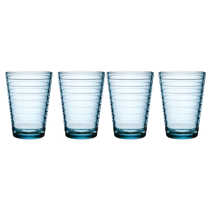 Glass - 330 ml - Light blue - 4 pieces Aino Aalto Iittala