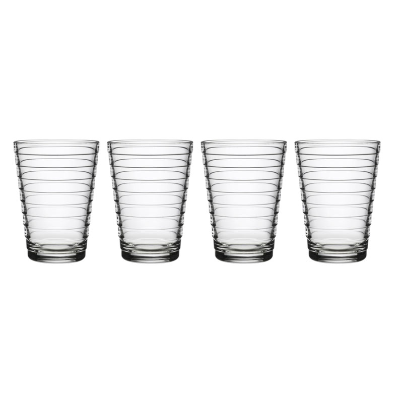 Glass - 330 ml - Clear - 4 pieces Aino Aalto Iittala