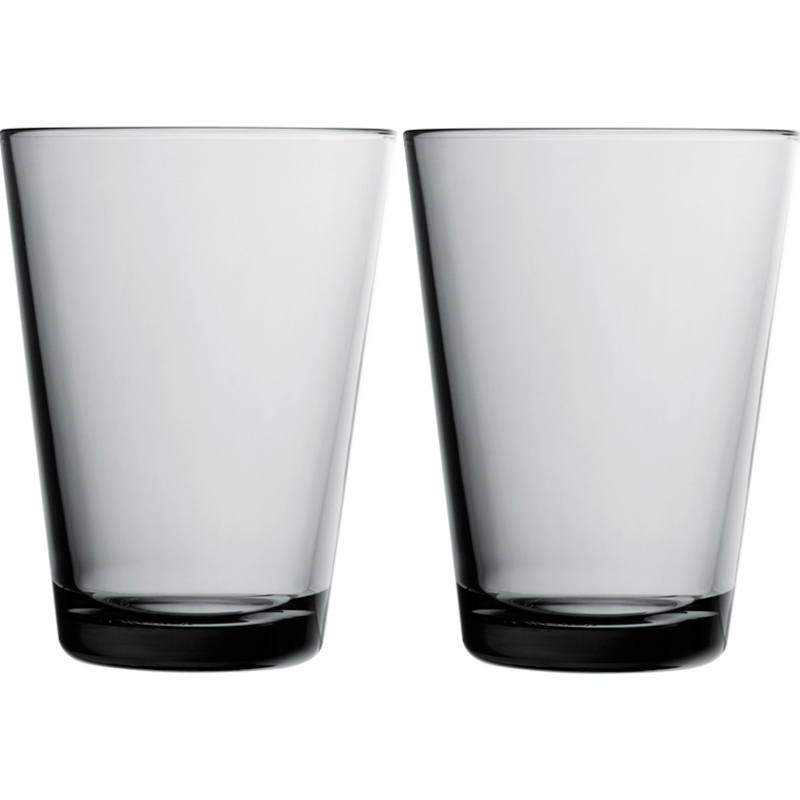 Glass - 400 ml - Grey - 2 pieces Kartio Iittala