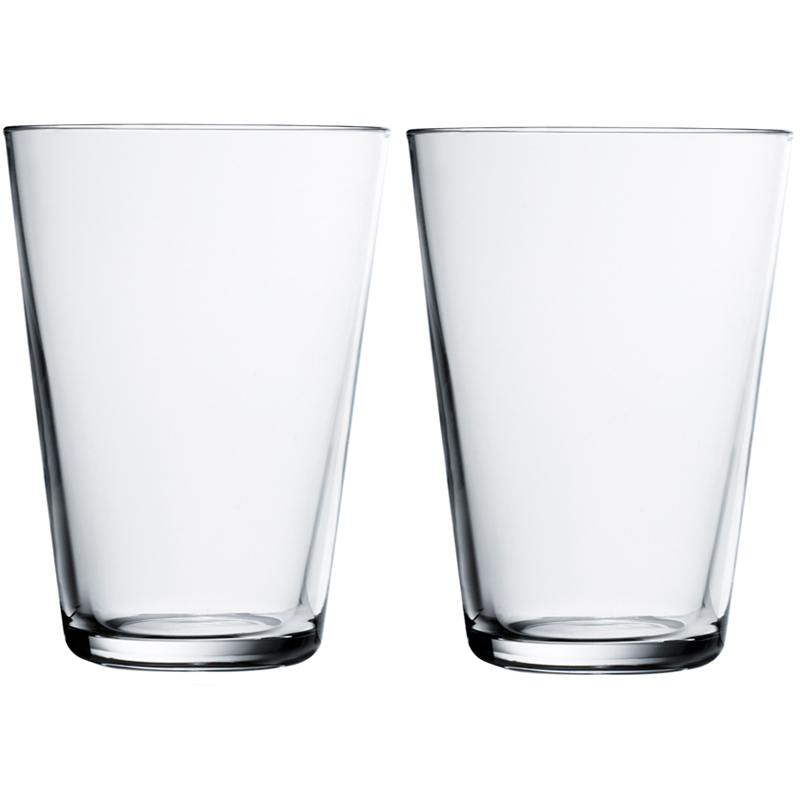 Glass - 400 ml - Clear - 2 pieces Kartio Iittala