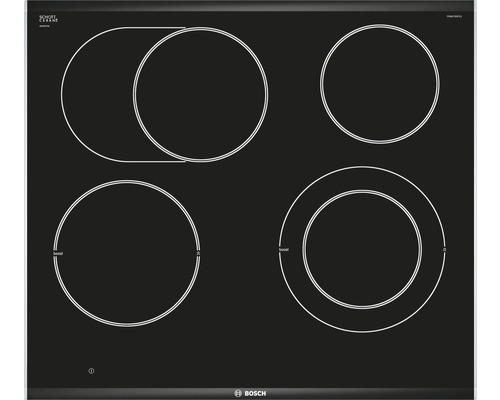 Glass ceramic hob with frame Bosch 60.6 x 52.7 cm 1 cooking zone PKN675DP1D